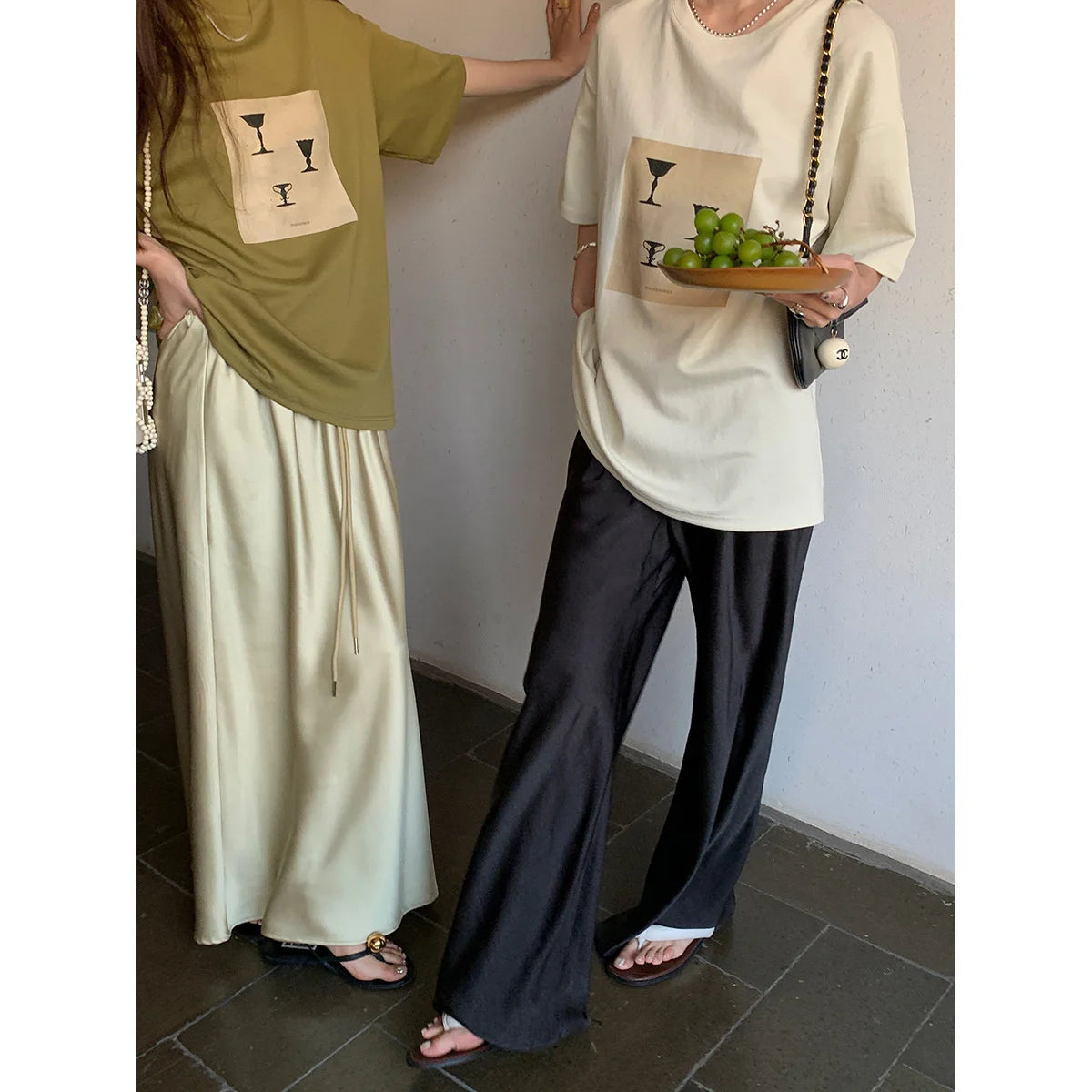 Satin Wide Leg Pants