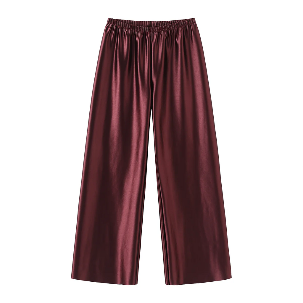 Satin Wide Leg Pants
