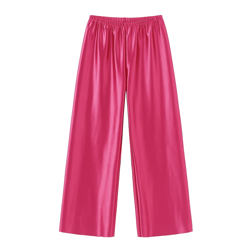 Satin Wide Leg Pants