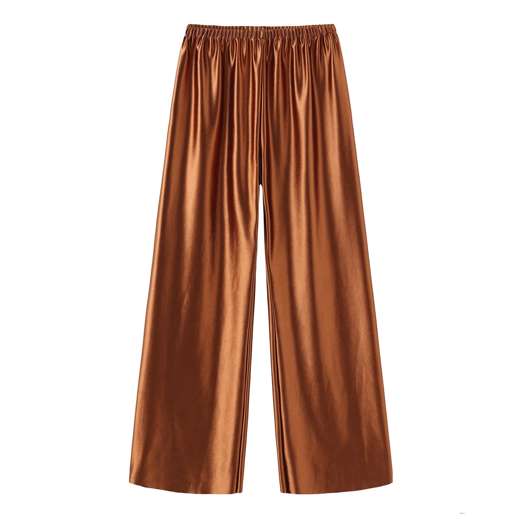 Satin Wide Leg Pants