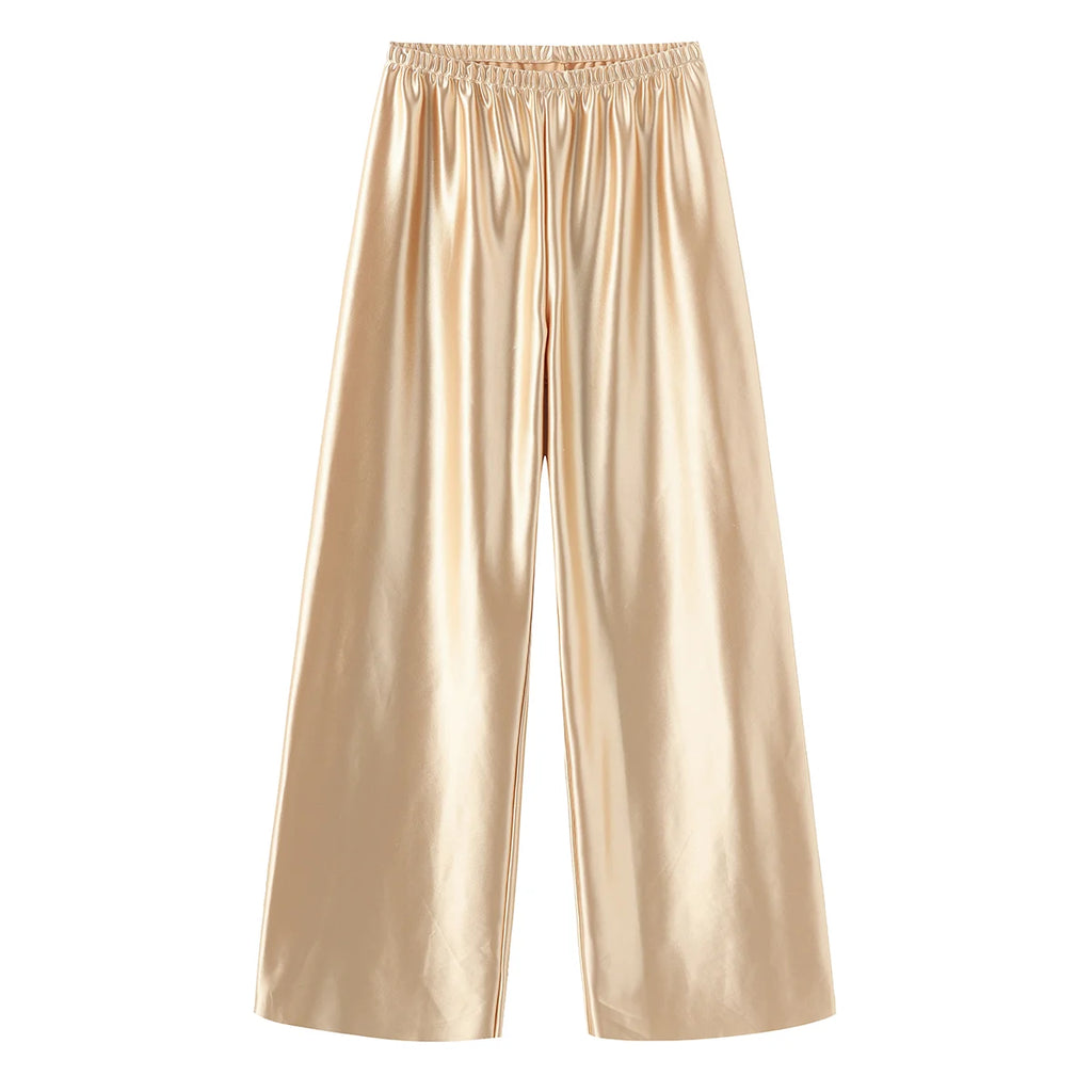 Satin Wide Leg Pants