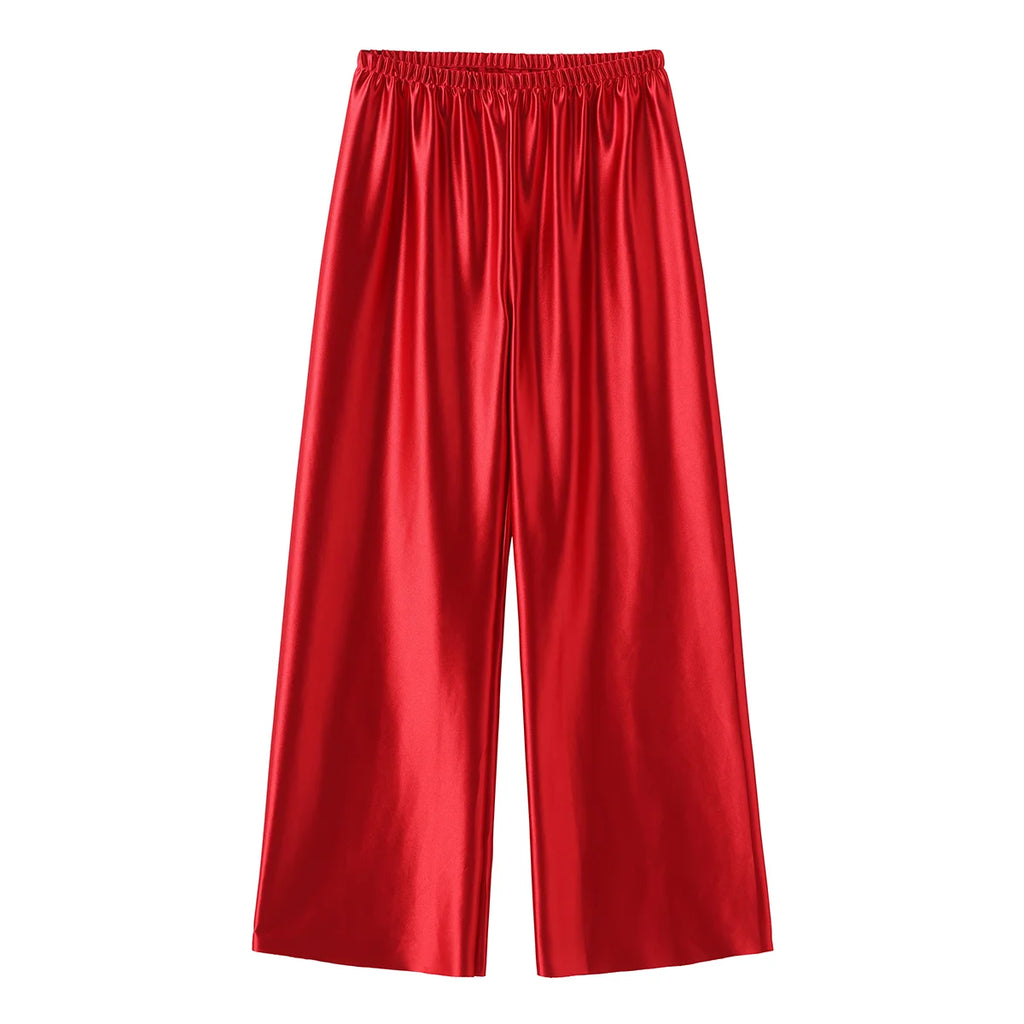 Satin Wide Leg Pants